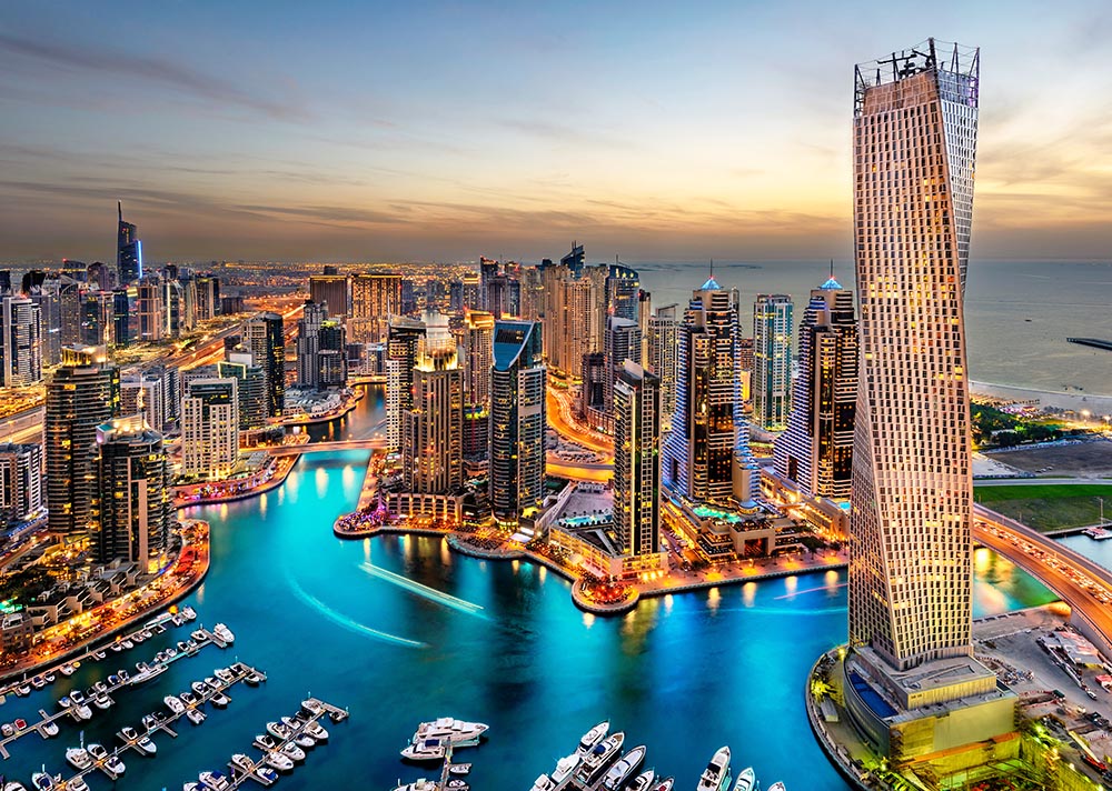 dubai marina near bay water